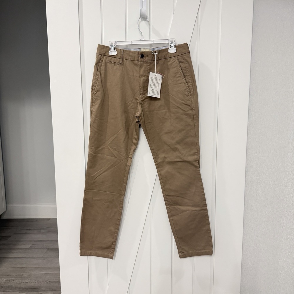Perk Feel Good Chinos Men's Slim Fit Stretch Pants Brown 32x30 NWT Capsule